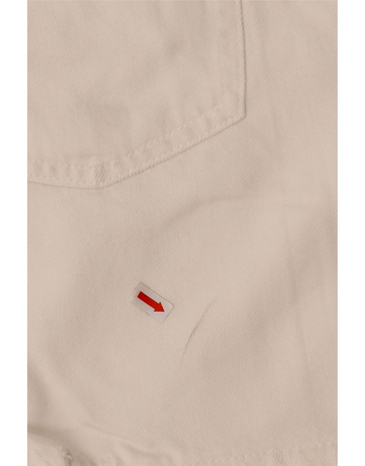 Zara Womens Denim Shorts EU 40 Medium W30  White
