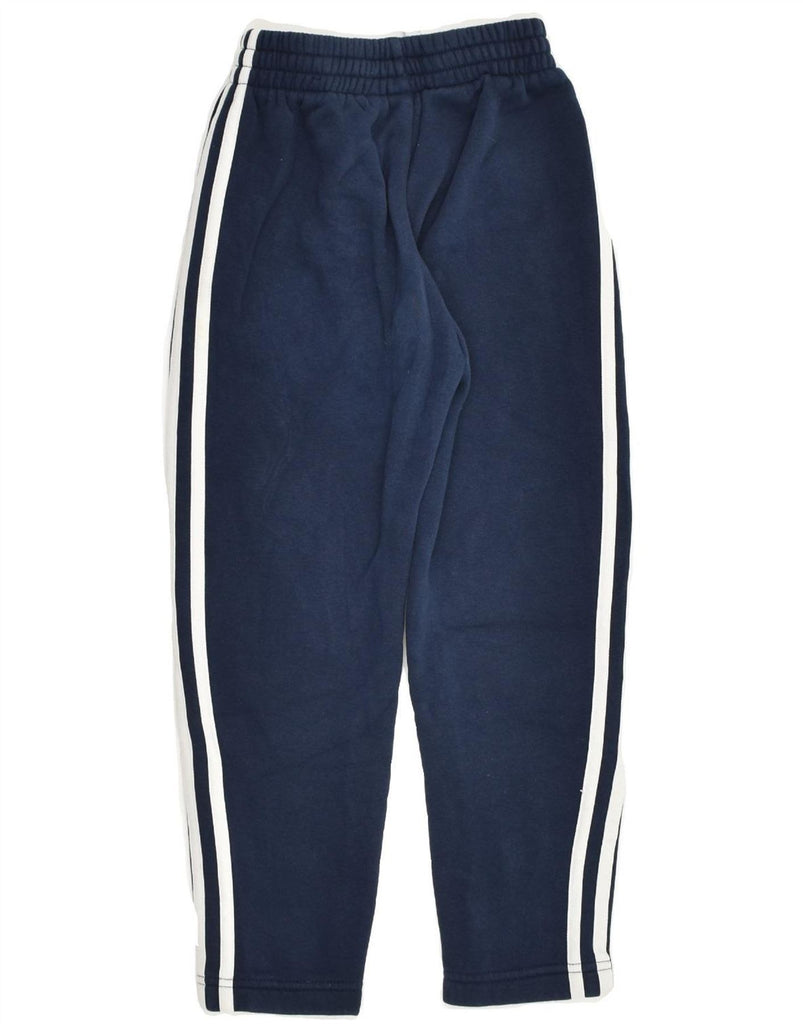 ADIDAS Boys Tracksuit Trousers 7-8 Years Navy Blue Cotton | Vintage Adidas | Thrift | Second-Hand Adidas | Used Clothing | Messina Hembry 