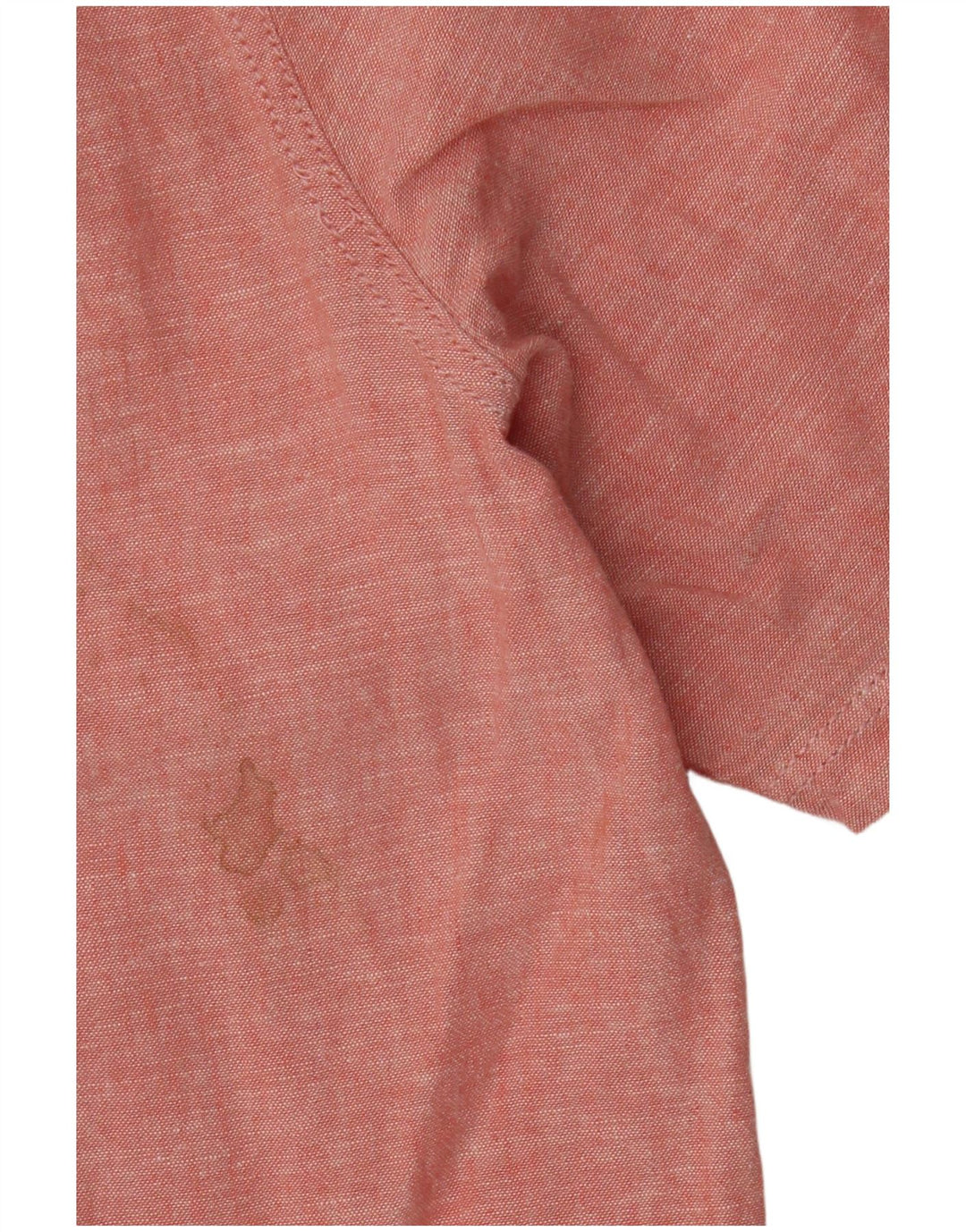 FAT FACE Mens Short Sleeve Shirt 2XL Pink Linen