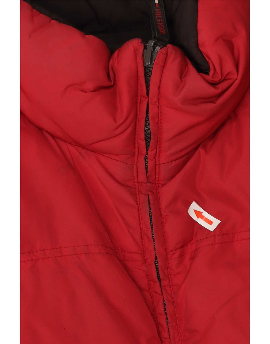 Tommy Hilfiger Mens Reversible Padded Gilet UK 38 Medium Red Polyester