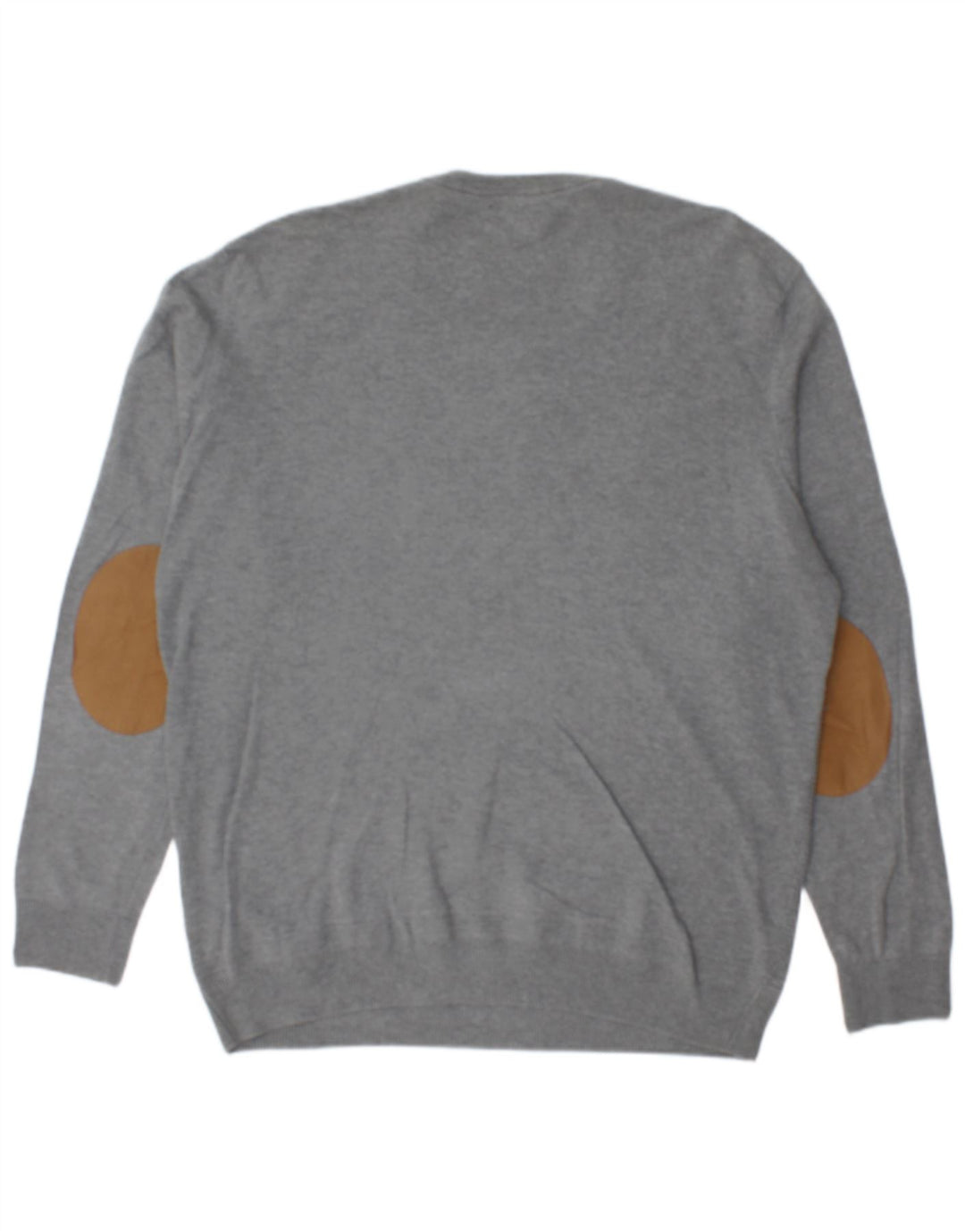 ZARA Mens Crew Neck Jumper Sweater XL Grey Cotton