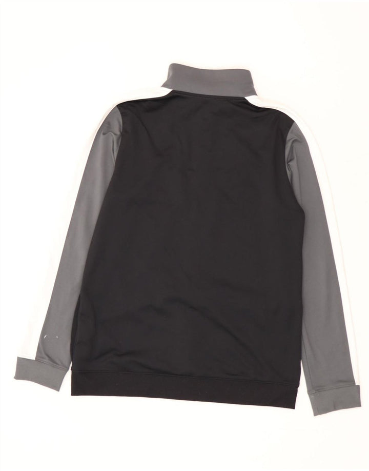 Under Armour Boys Tracksuit Top Jacket 13-14 Years XL Grey Colourblock