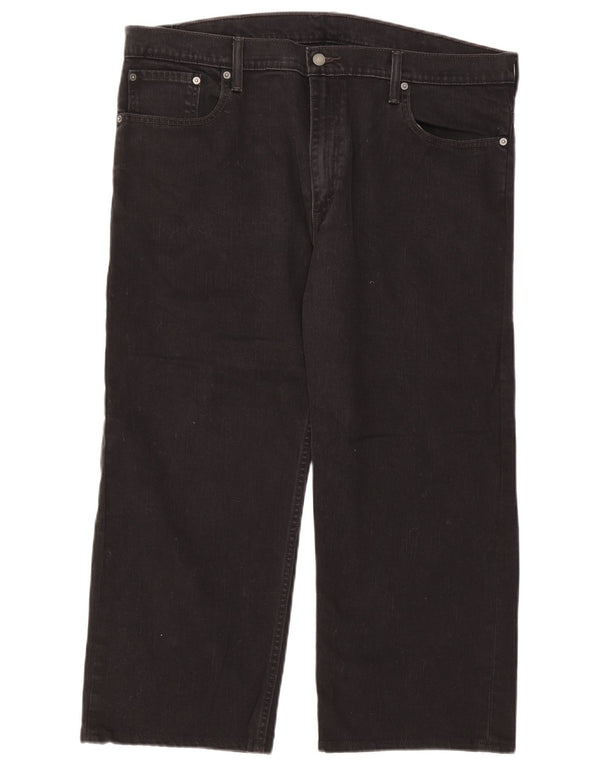 Levi's Mens 569 Loose Fit Cropped Jeans W40 L24 Black Cotton