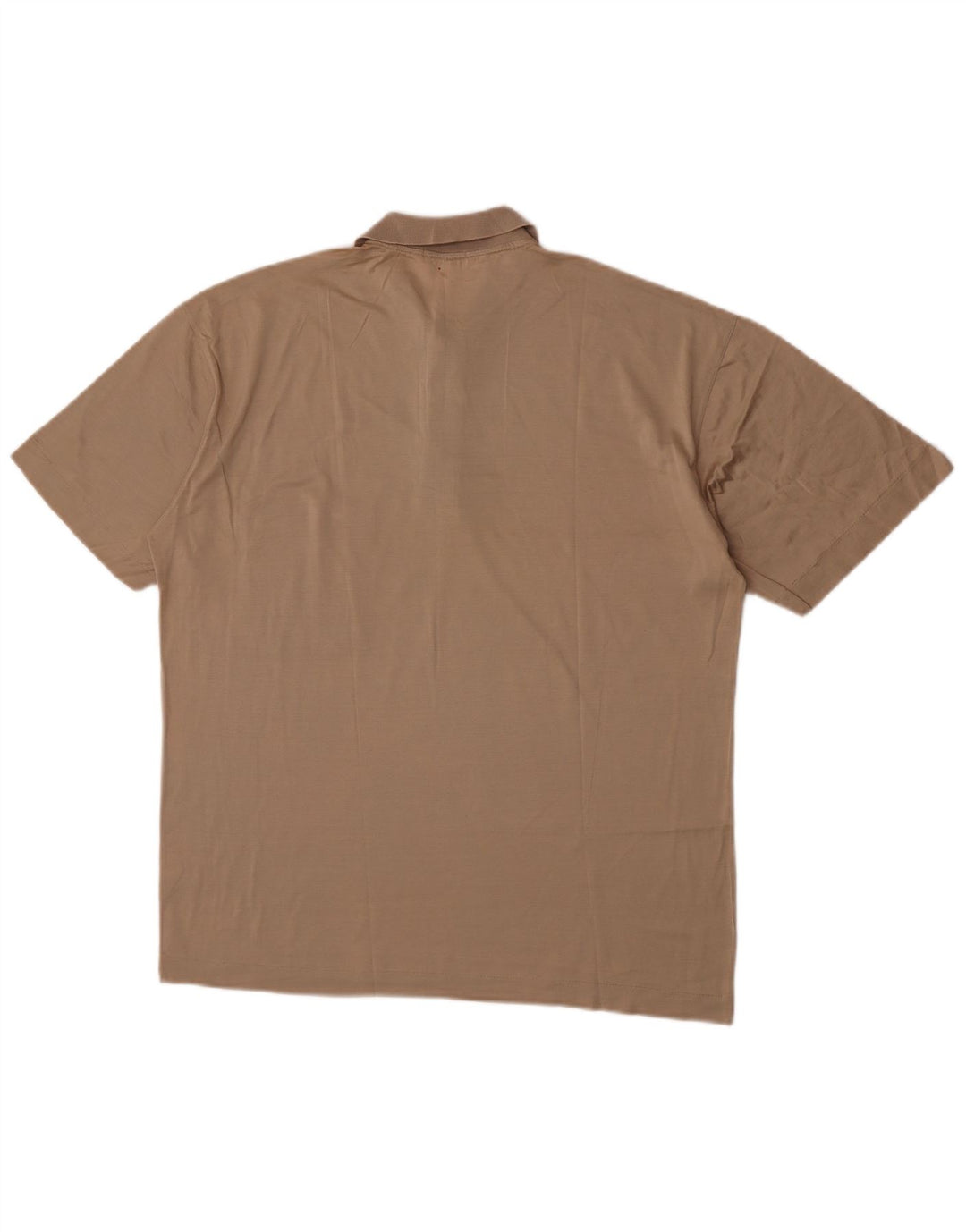 Cacharel Mens Polo Shirt Large Beige Cotton