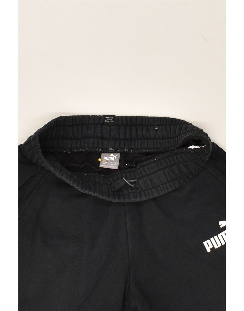 PUMA Boys Tracksuit Trousers Joggers 11-12 Years Black | Vintage Puma | Thrift | Second-Hand Puma | Used Clothing | Messina Hembry 