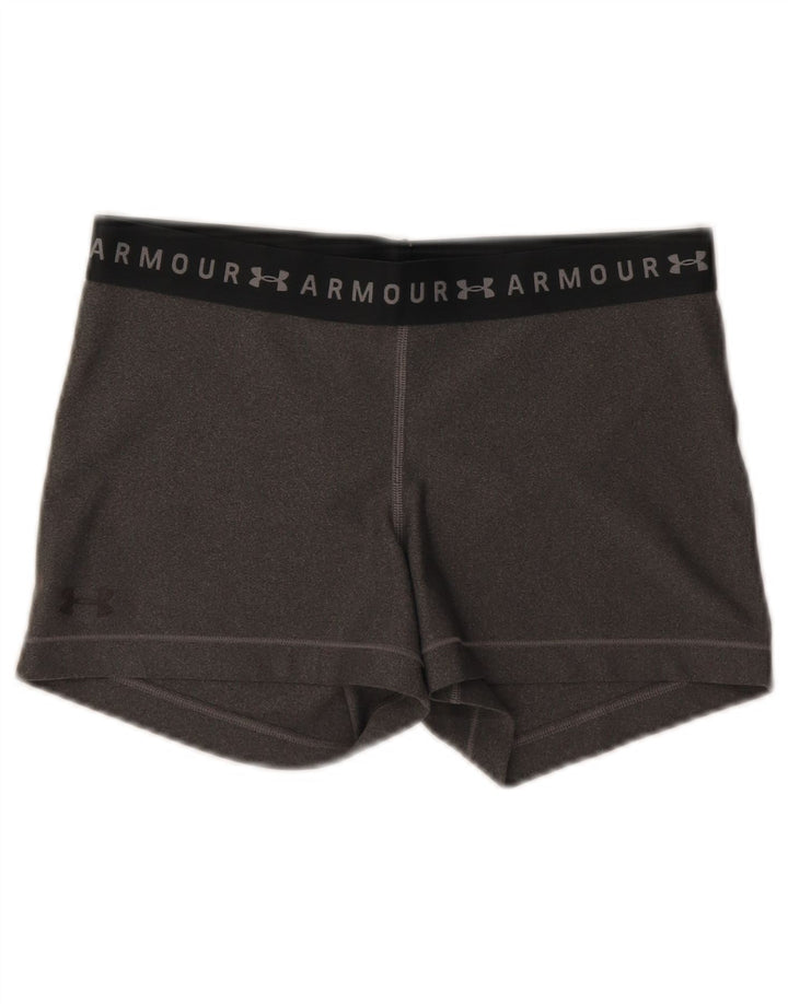 Under Armour Womens Graphic Sport Shorts UK 14 Medium Grey