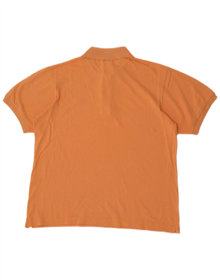 Lacoste Mens Polo Shirt Size 5 Large Orange Cotton