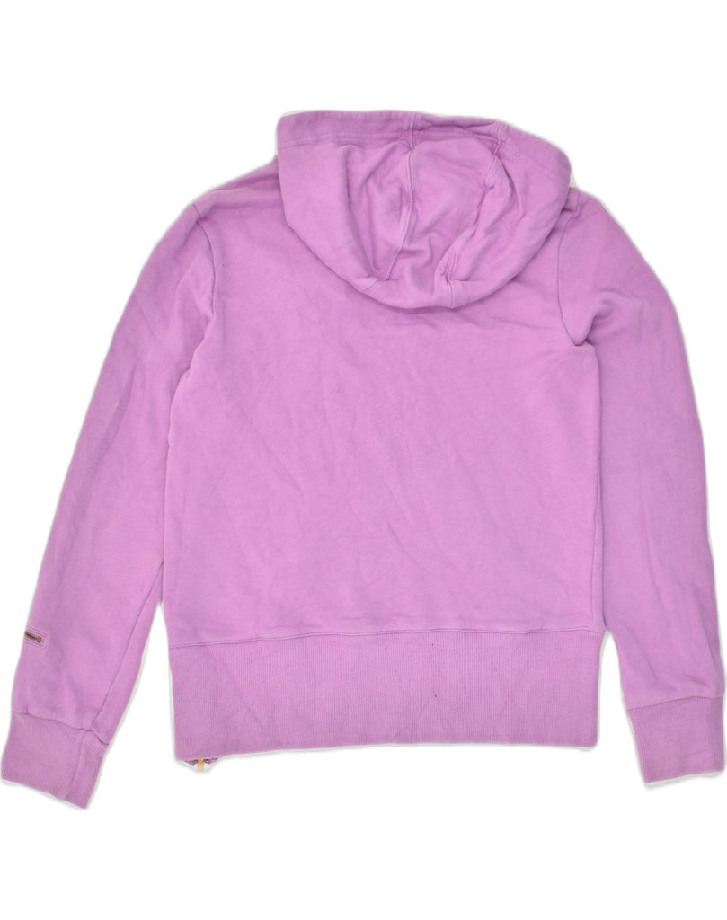 ADIDAS Womens Hoodie Jumper UK 12 Medium Purple Cotton | Vintage Adidas | Thrift | Second-Hand Adidas | Used Clothing | Messina Hembry 