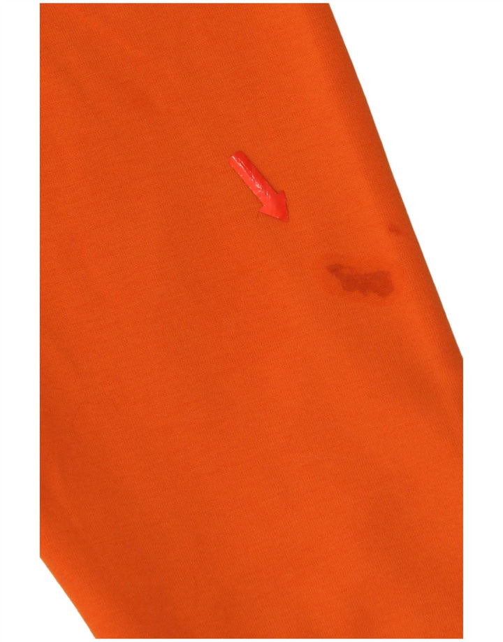 Polo Ralph Lauren Womens Oversized Sweatshirt Jumper UK 14 Medium Orange