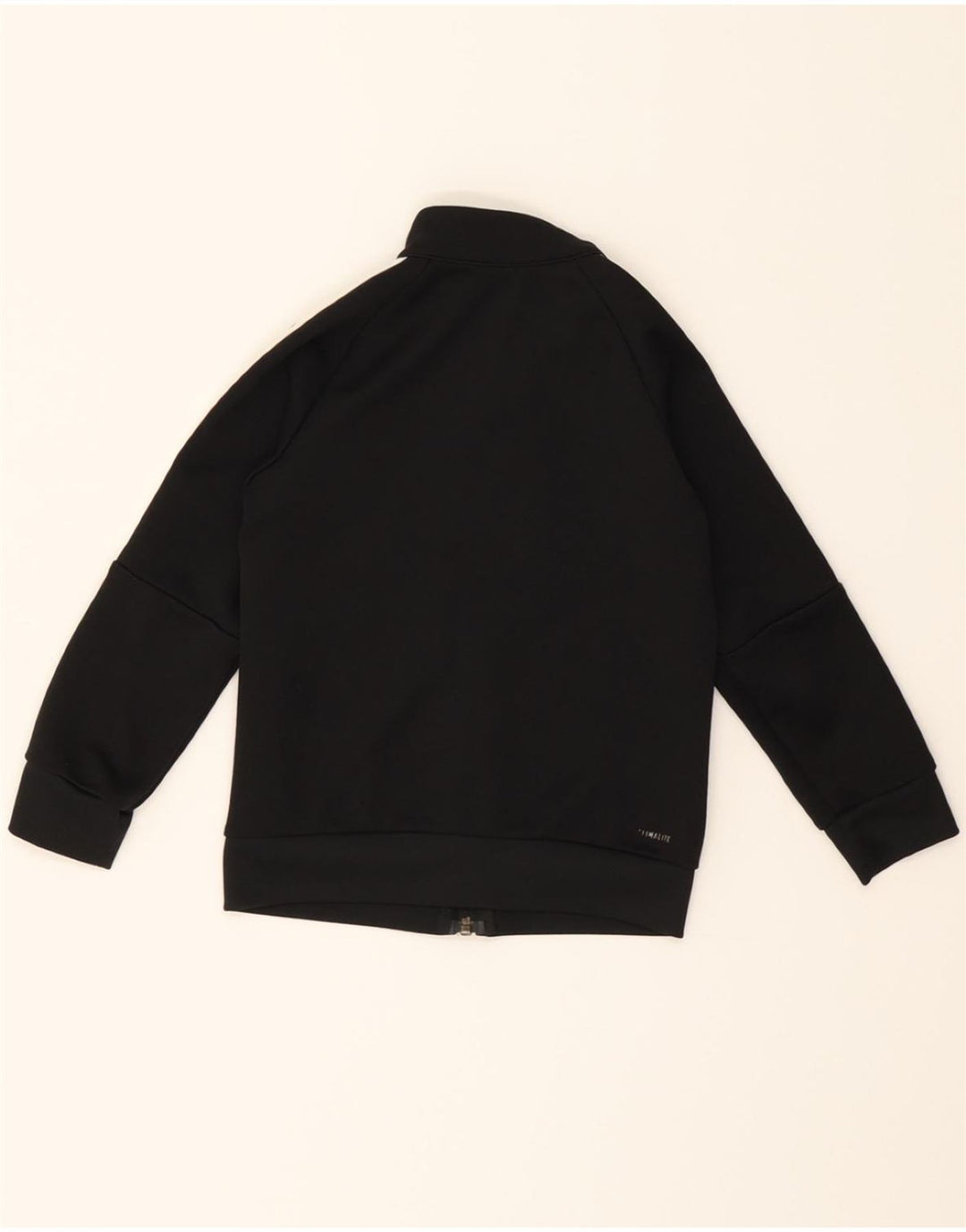 ADIDAS Boys Climalite Tracksuit Top Jacket 5-6 Years Black Polyester Vintage Adidas and Second-Hand Adidas from Messina Hembry 