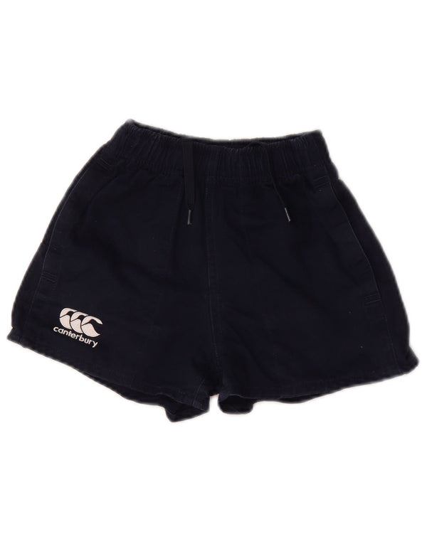 Canterbury Girls Casual Shorts 7-8 Years W19 Navy Blue Cotton