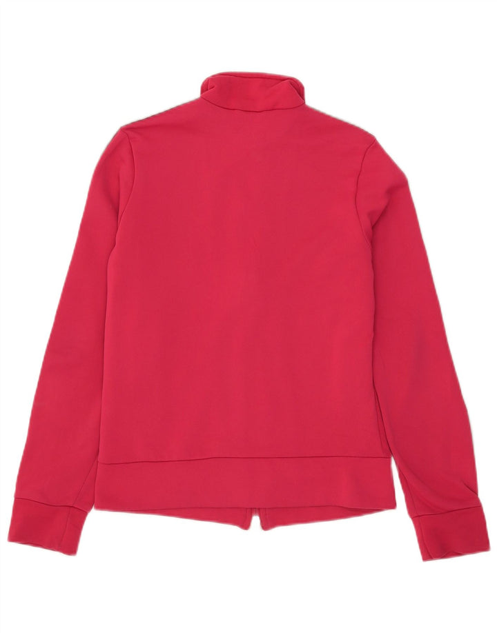 Adidas Womens Tracksuit Top Jacket UK 12 Medium  Pink Polyester