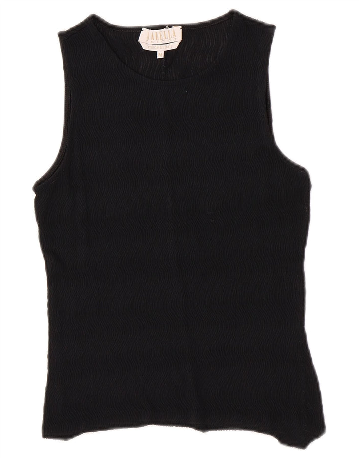 Marella Womens Vest Top UK 12 Medium Black