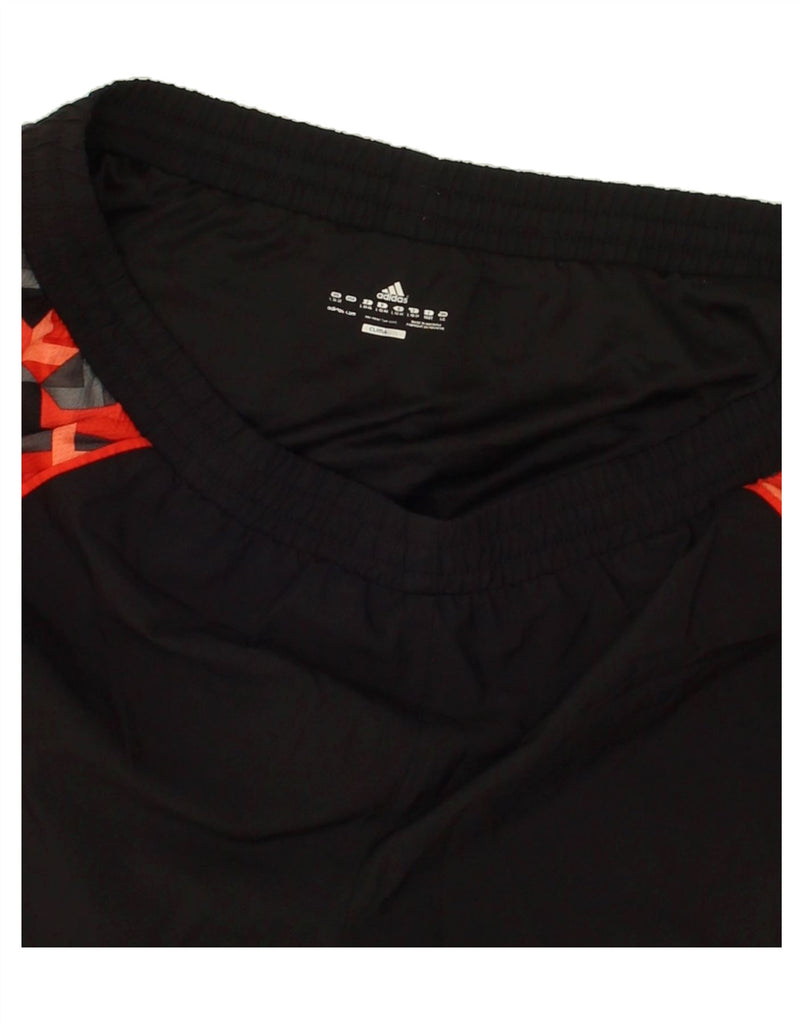 ADIDAS Womens Clima 365 Sport Shorts UK 16/18 Large Black Colourblock | Vintage Adidas | Thrift | Second-Hand Adidas | Used Clothing | Messina Hembry 