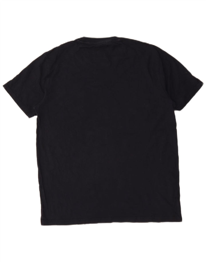 Penguin Mens T-Shirt Top Large Navy Blue Cotton