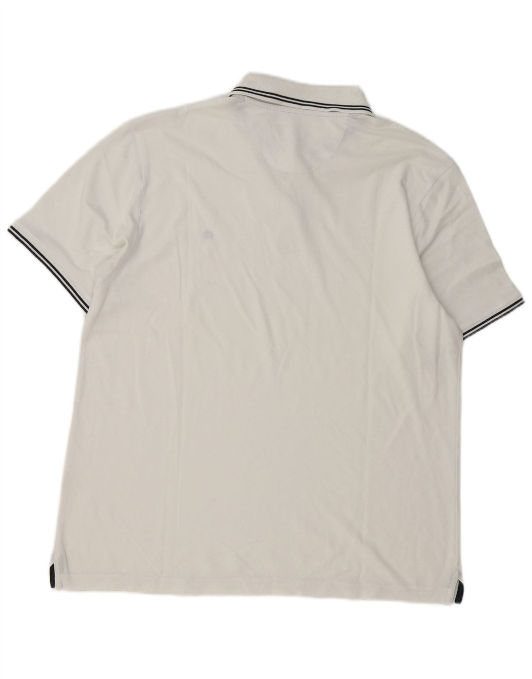 Champion Mens Polo Shirt Large White Striped