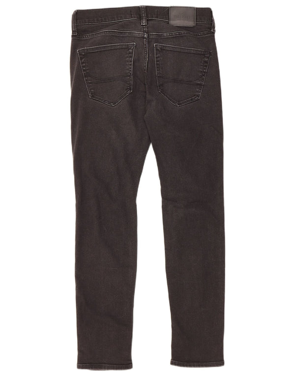 Hollister Womens Distressed Slim Jeans W29 L30 Black Cotton