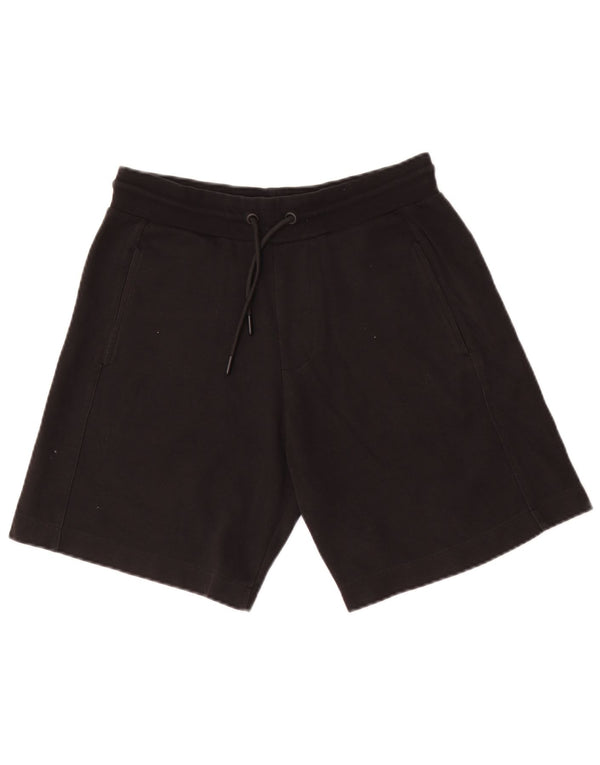 Zara Mens Sport Shorts Small Black Cotton