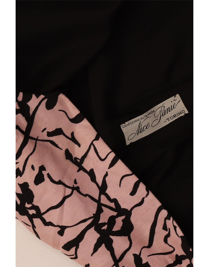 Vintage Womens Abstract Pattern 3/4 Sleeve Blazer Jacket UK 16 Large Pink