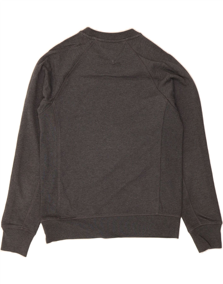 TOMMY HILFIGER Mens Graphic Sweatshirt Jumper Small Grey Cotton Vintage Tommy Hilfiger and Second-Hand Tommy Hilfiger from Messina Hembry 