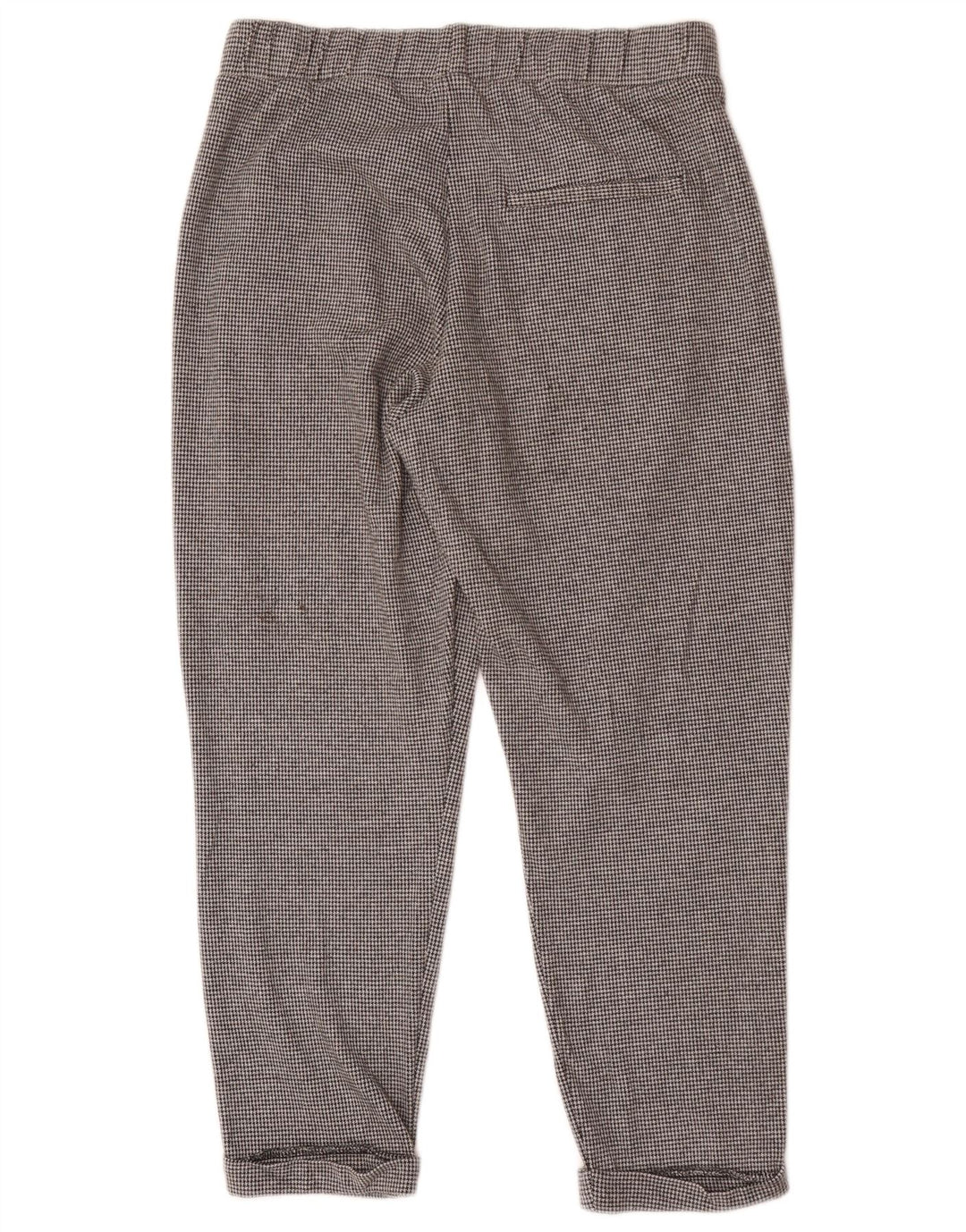 Marks & Spencer Womens Cropped Trousers UK 12 Medium W28 L24 Grey