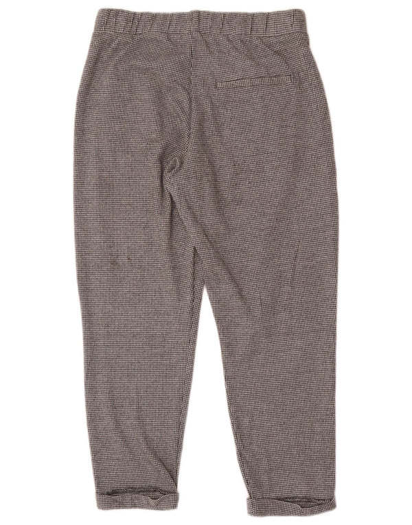 Marks & Spencer Womens Cropped Trousers UK 12 Medium W28 L24 Grey