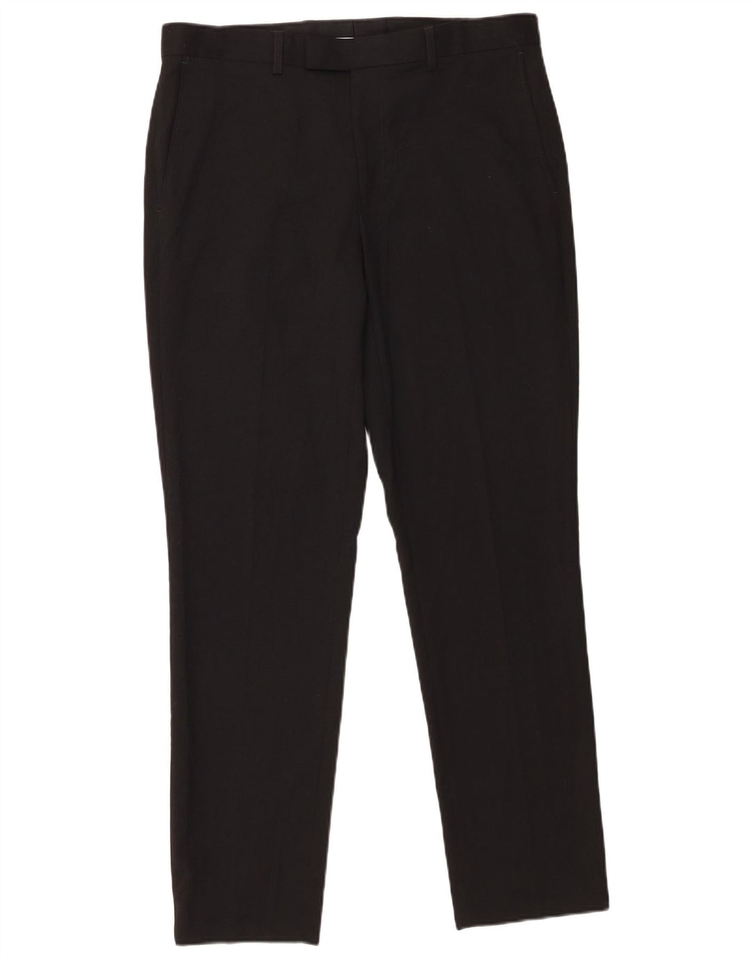 Marks & Spencer Mens Slim Suit Trousers W34 L31 Black Polyester
