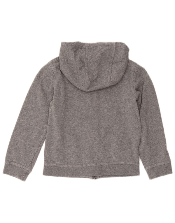 Nike Boys Zip Hoodie Sweater 6-7 Years XS Grey Flecked Cotton