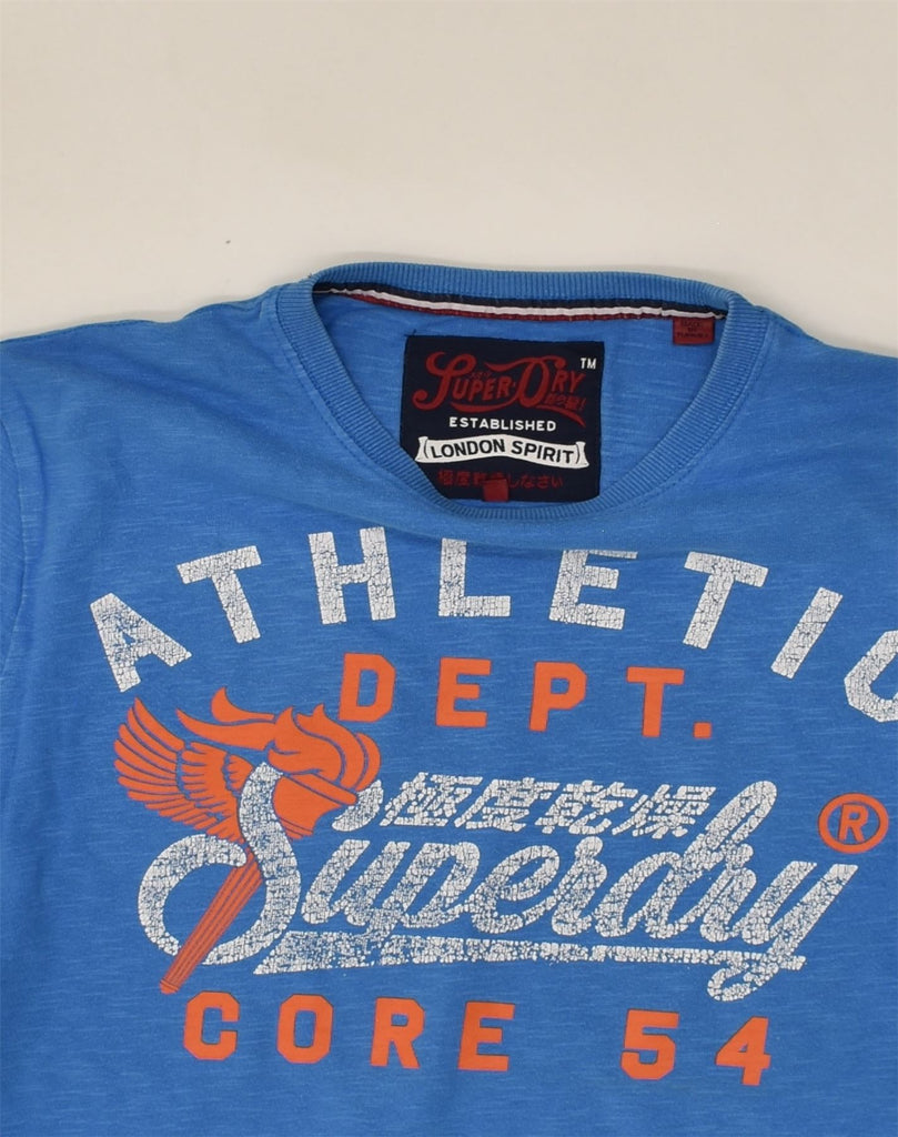 SUPERDRY Mens Graphic T-Shirt Top XS Blue Cotton | Vintage Superdry | Thrift | Second-Hand Superdry | Used Clothing | Messina Hembry 