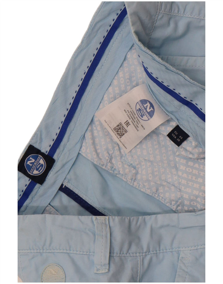 North Sails Womens Chino Shorts EU 44 XL W32  Blue Cotton