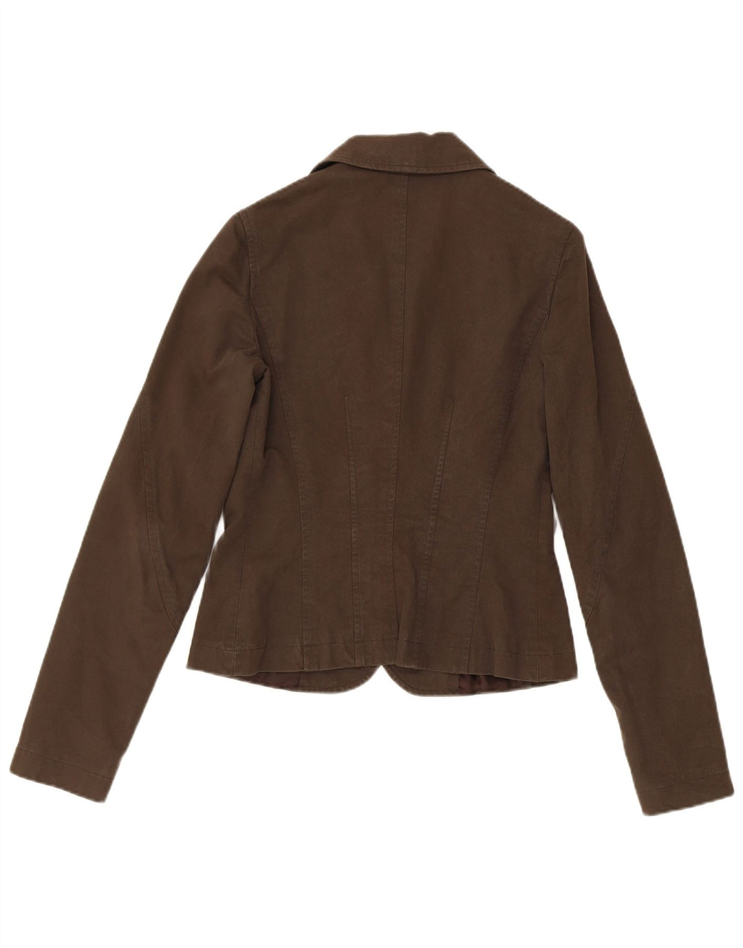 Liu Jo Womens 3 Button Blazer Jacket IT 44 Medium Brown Cotton