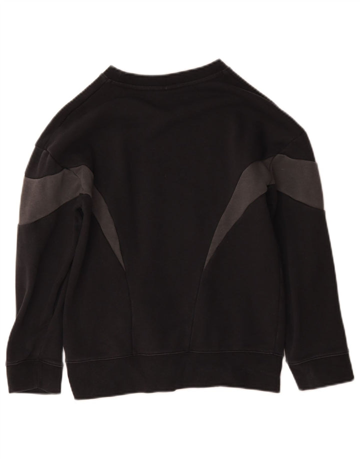 Nike Boys Graphic Sweatshirt Jumper 8-9 Years Small Black Colourblock