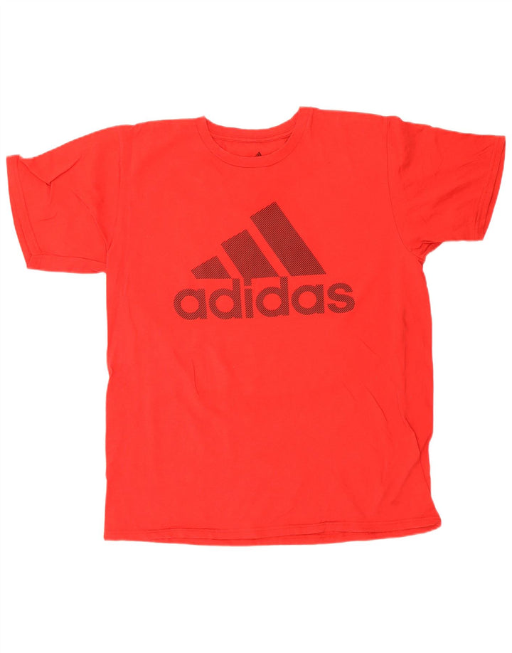 Adidas Mens Graphic T-Shirt Top Large Red Cotton