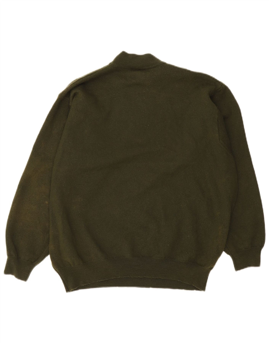 Stefanel Womens Turtle Neck Jumper Sweater UK 14 Large Khaki