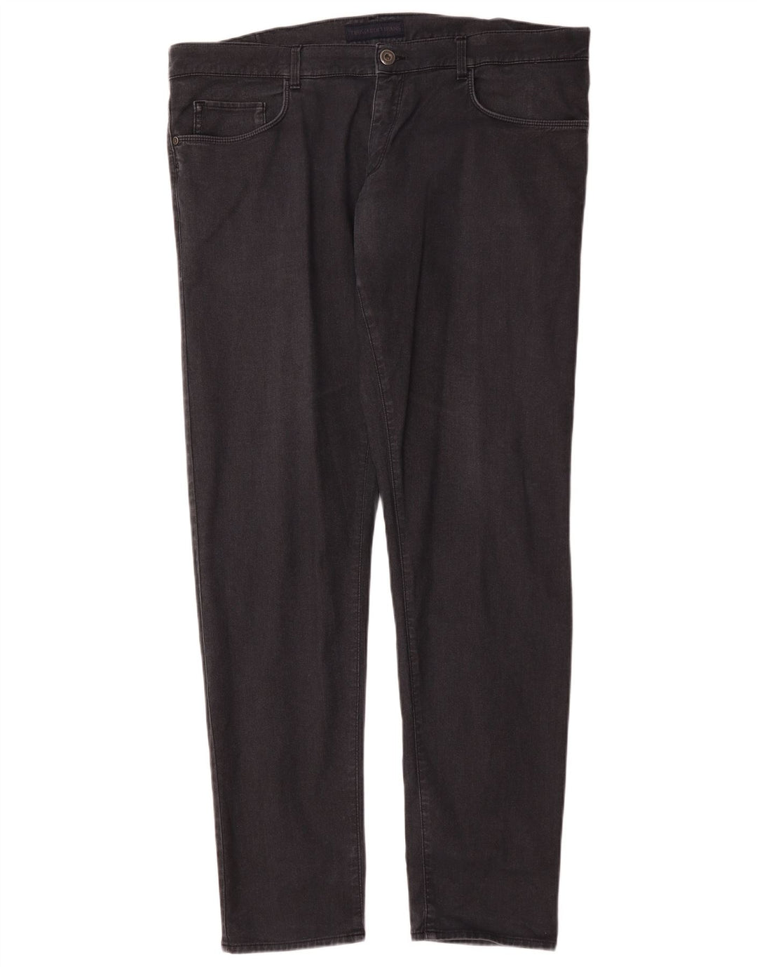Trussardi Mens Slim Jeans W42 L35 Black Cotton