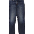 Rifle Mens Distressed Slim Jeans  W32 L34 Navy Blue Cotton