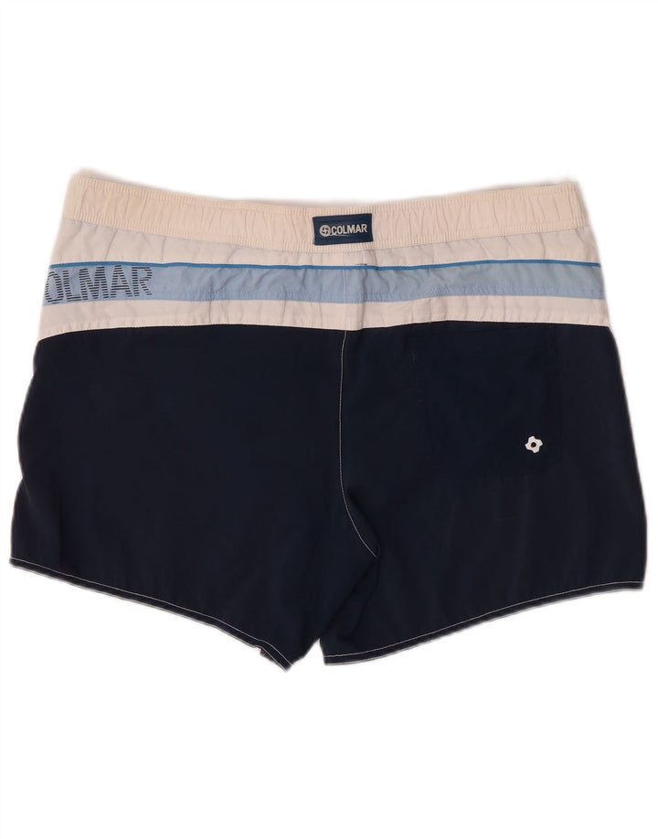 Colmar Mens Graphic Swimming Shorts IT 50 Large White Colourblock Polyamide