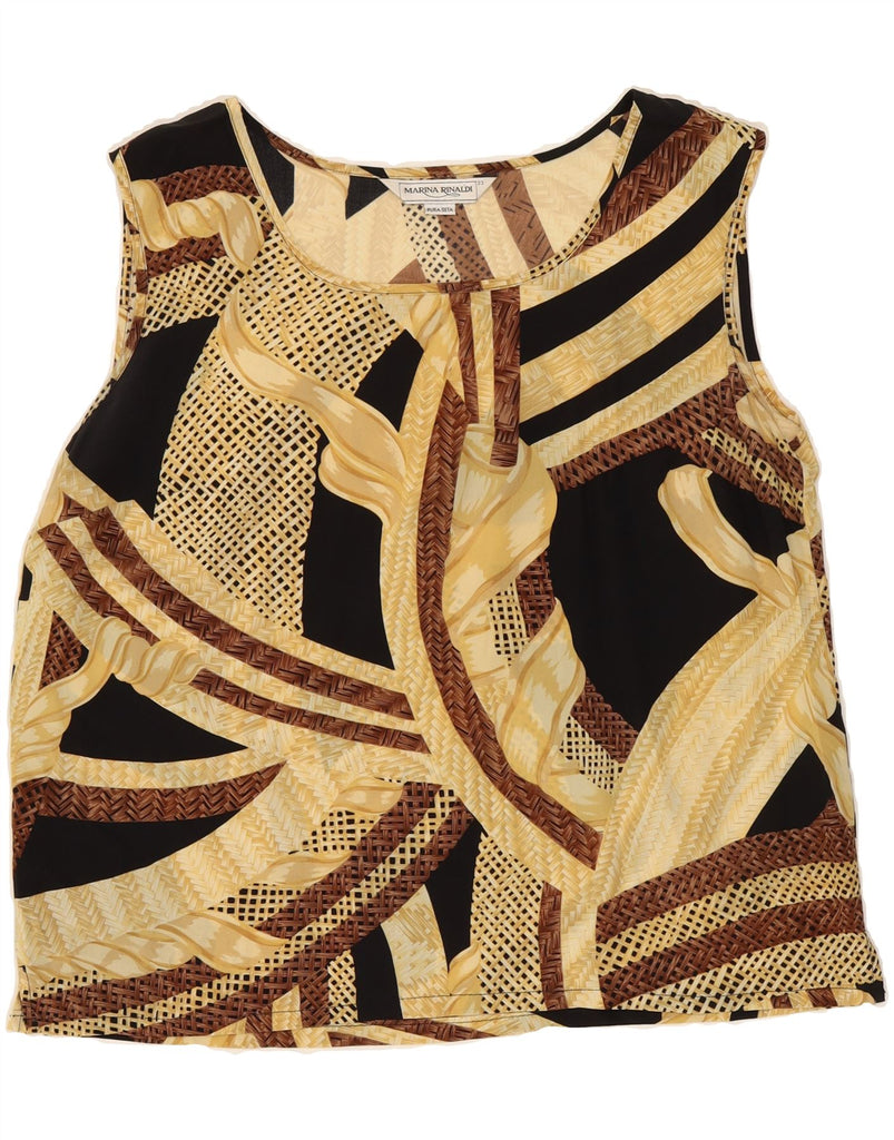 MARINA RINALDI Womens Sleeveless Blouse Top Size 23 Medium Multicoloured Vintage Marina Rinaldi and Second-Hand Marina Rinaldi from Messina Hembry 