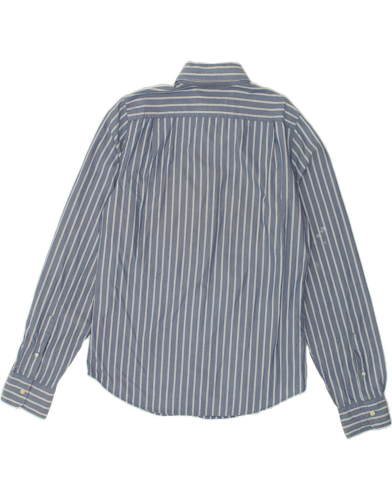 ABERCROMBIE & FITCH Mens Shirt Large Blue Striped Cotton | Vintage Abercrombie & Fitch | Thrift | Second-Hand Abercrombie & Fitch | Used Clothing | Messina Hembry 