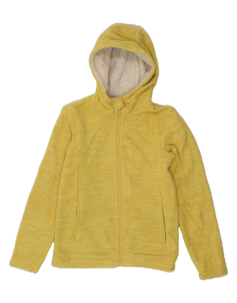 MOUNTAIN WAREHOUSE Girls Hooded Fleece Jacket 9-10 Years Yellow Flecked Vintage Mountain Warehouse and Second-Hand Mountain Warehouse from Messina Hembry 