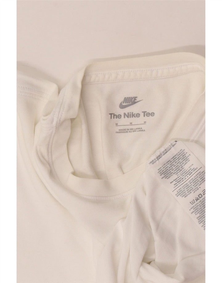 Nike Mens T-Shirt Top Medium White Cotton