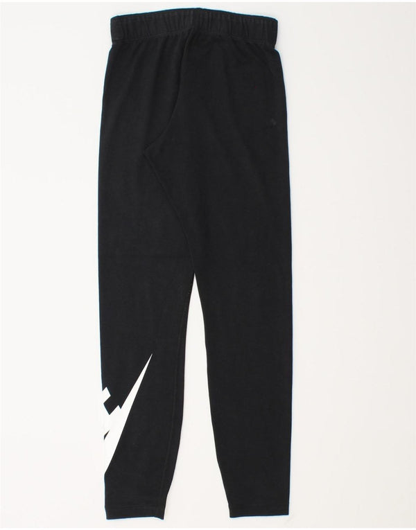 Nike Womens Graphic Leggings UK 6 XS  Black Cotton