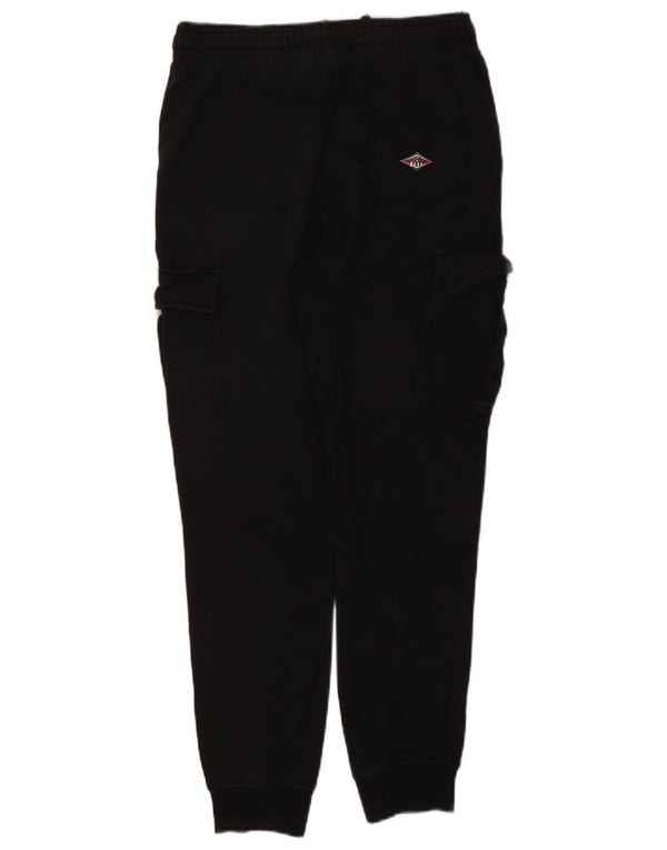 Bear Boys Cargo Tracksuit Trousers Joggers 15-16 Years Black Cotton