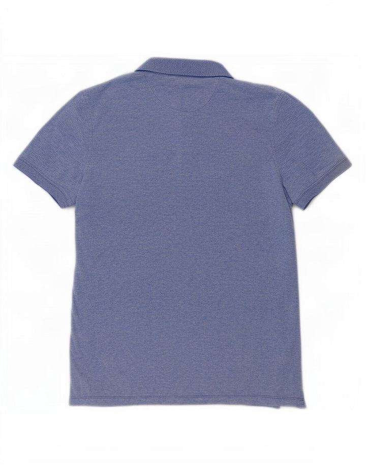 Wrangler Mens Polo Shirt Medium Blue Cotton