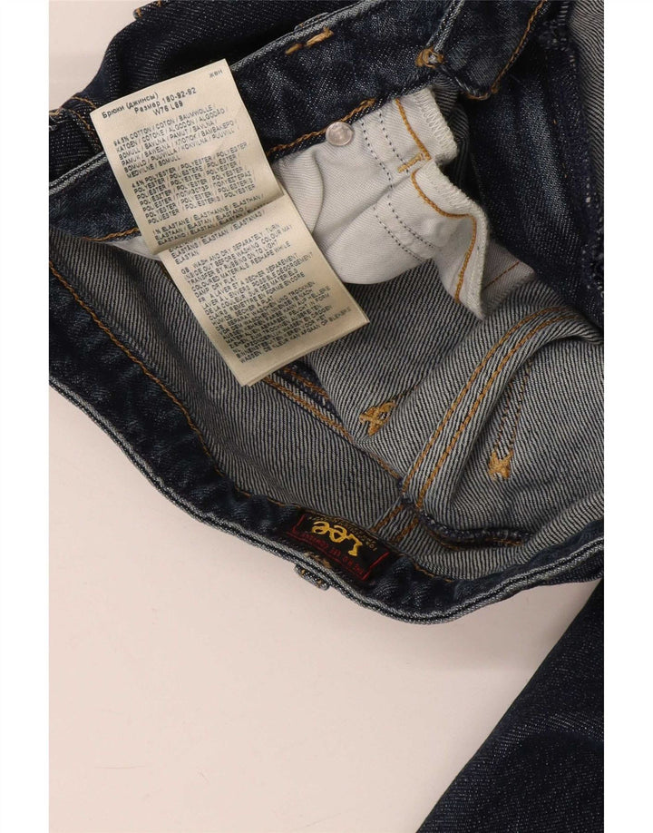 Lee Womens Carol Straight Jeans W30 L35 Navy Blue Cotton