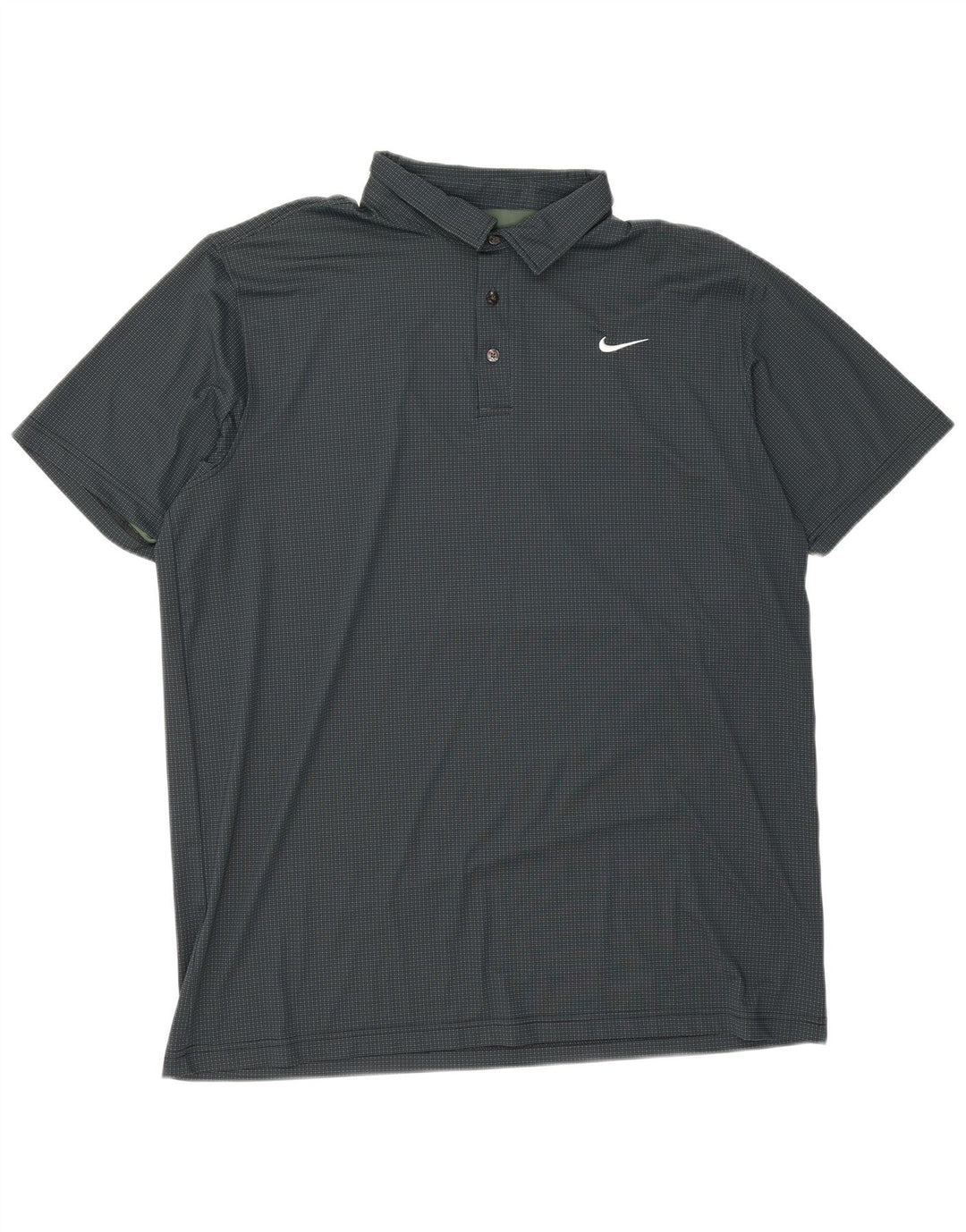 Nike Mens Dri Fit Polo Shirt 4XL Green Spotted Polyester