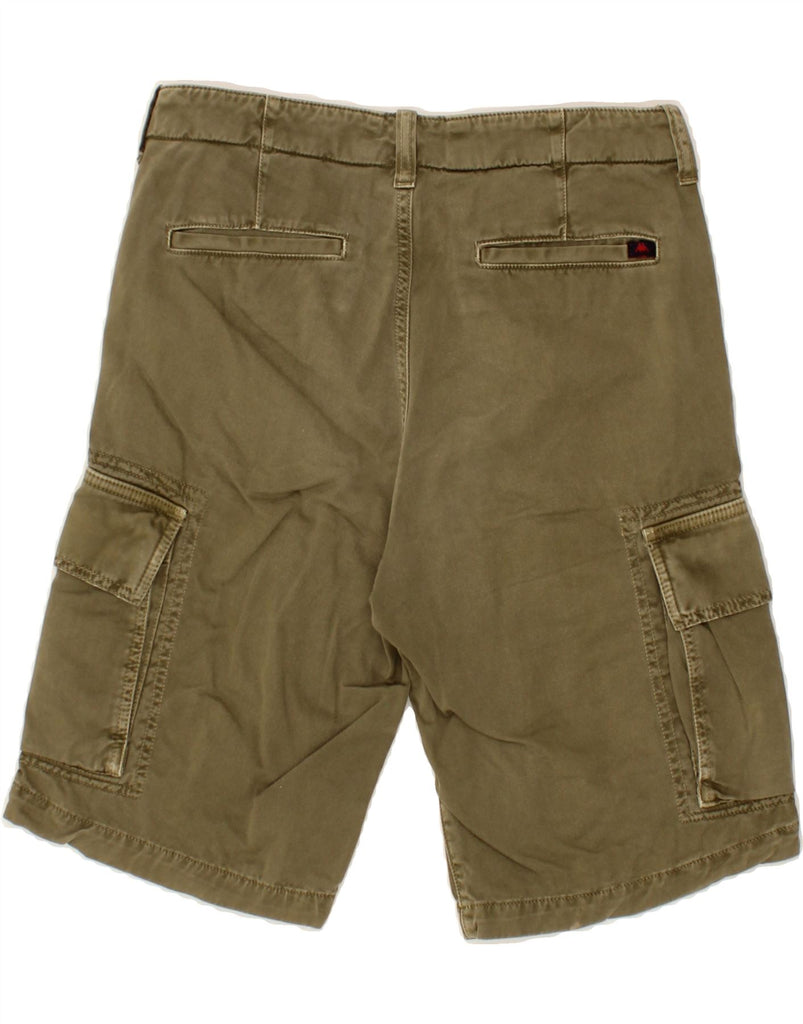 KAPPA Mens Perfect Fit Cargo Shorts IT 44 XS W27 Khaki Cotton | Vintage Kappa | Thrift | Second-Hand Kappa | Used Clothing | Messina Hembry 