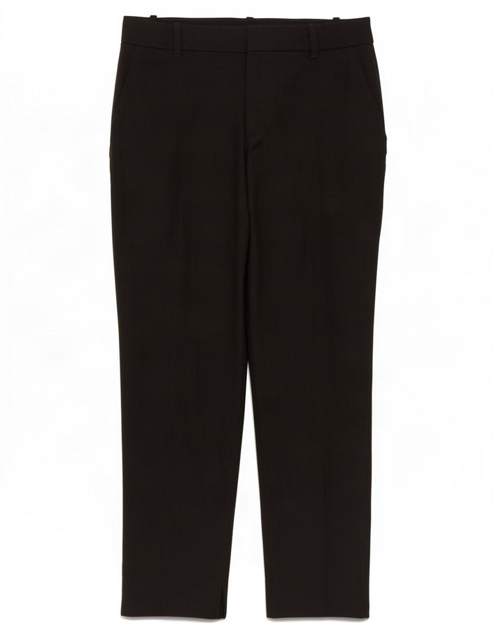 Zara Womens Straight Chino Trousers Medium W28 L27 Black