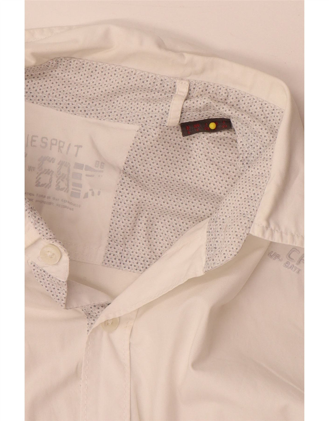 Esprit Mens Graphic Shirt Large White