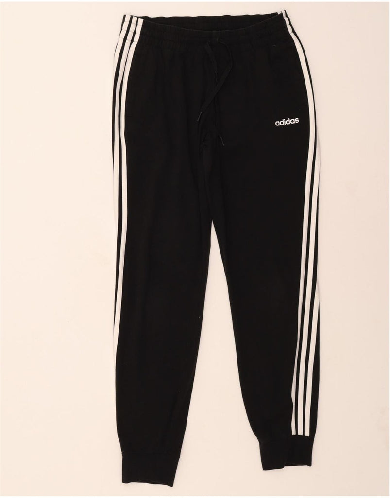 ADIDAS Womens Tracksuit Trousers Joggers UK 12/14 Medium  Black Cotton Vintage Adidas and Second-Hand Adidas from Messina Hembry 